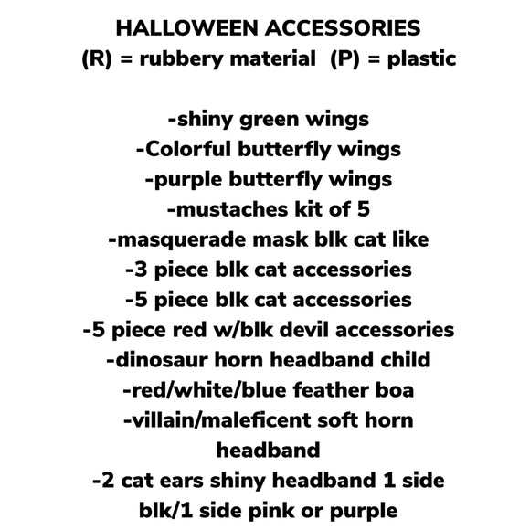 HALLOWEEN ACCESSORIES ALL NWT - Picture 5 of 8